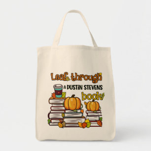 Leaf Through a Dustin Stevens Book Tragetasche