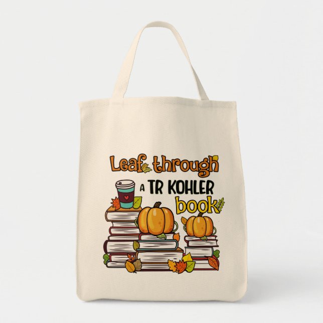 Leaf Through A TR Kohler Book Tragetasche (Vorne)