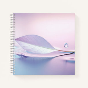 Leaf Wasser Tropfen Natur Stille Ruhe Notizbuch