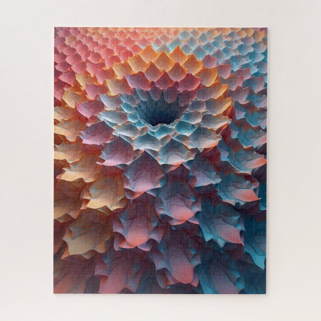 Leaf wie Illusion in Pastellfarben (Vertikal)