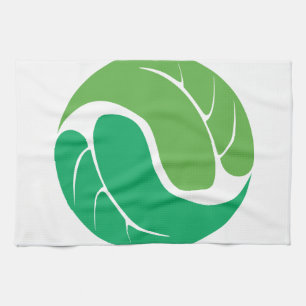 Leaf Yin Yang Handtuch