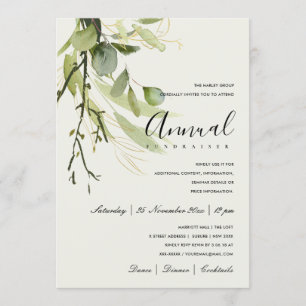 LEAFEN GRÜNE GOLD FOLIAGE CORPORATE PARTY EVENT EINLADUNG