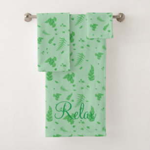 Leafy Badhandtuch Set