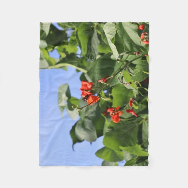 Leafy Bean Fleecedecke (Vorderseite)