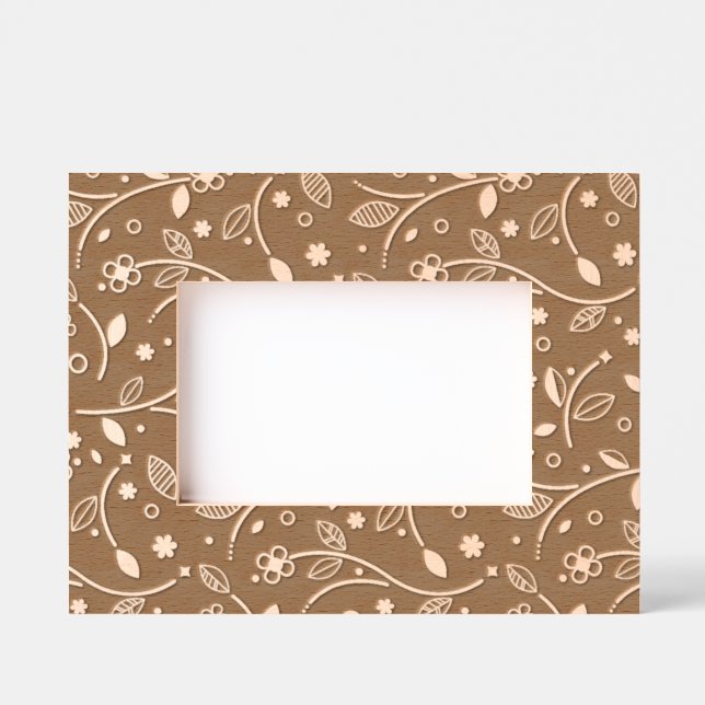 Leafy Blumendesign Gestrickte Rahmen (Vorderseite)