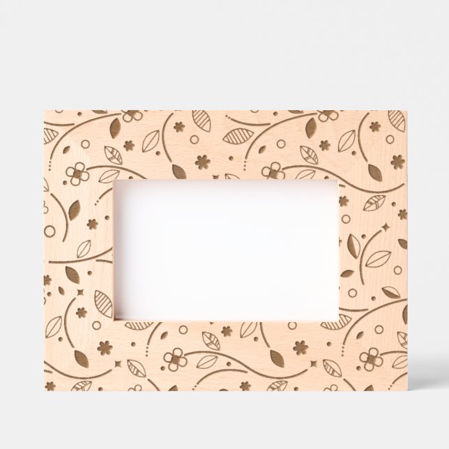 Leafy Blumendesign Gestrickte Rahmen (Vorderseite)