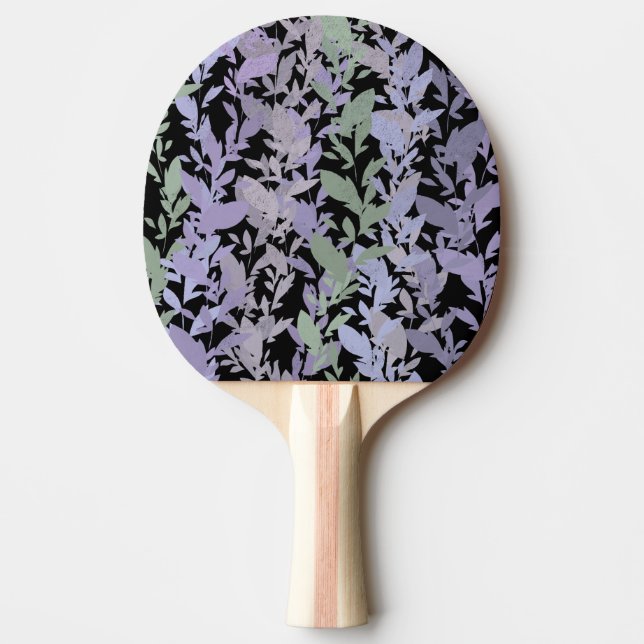 Leafy Creeping Vine Drawing Pattern With Pastels Tischtennis Schläger (Vorderseite)