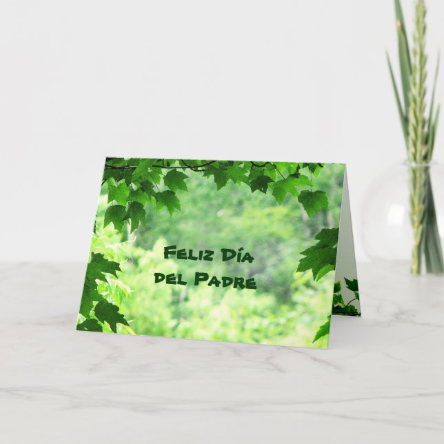 Leafy Día del Padre Karte (Vorderseite)
