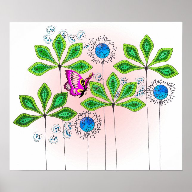 Leafy Green_Butterfly Poster (Vorne)