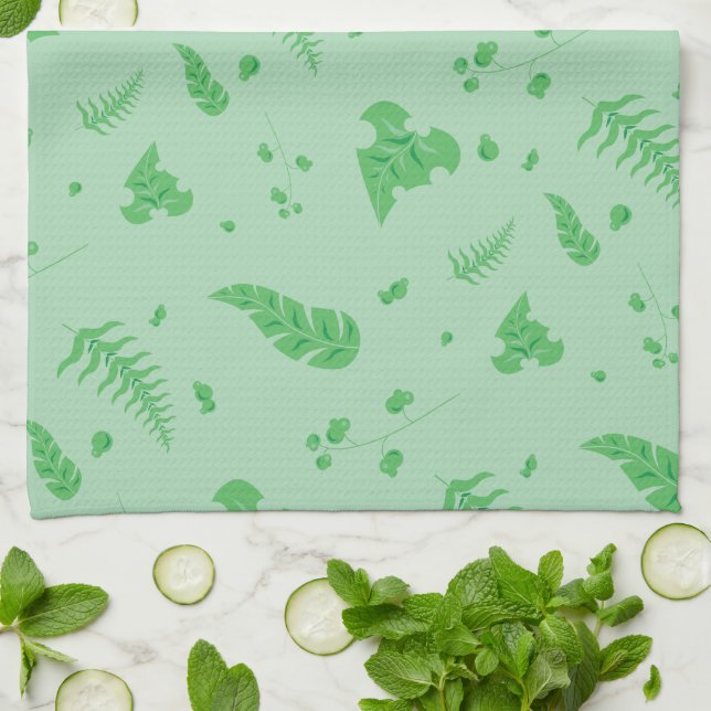 Leafy Handtuch (Gefaltet)