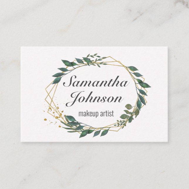 Leafy love visitenkarte (Vorderseite)