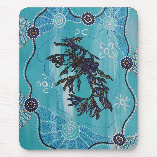 Leafy Sea Dragon Mouse Mat Mousepad (Vorne)