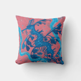 Leafy Sea Dragon Seepferd Unterwassermalerei Kissen