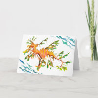 Leafy Seadragon Artwork Blank Grußkarte