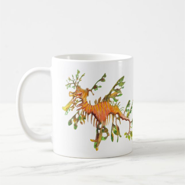 Leafy Seadragon Artwork Tasse (Links)