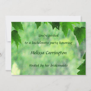 Leafy Wedding Junggeselinnen-Abschied Einladung