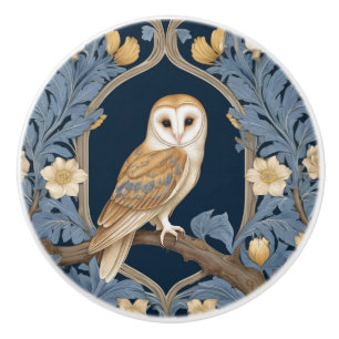 Leafy William Morris Stil Direkt gegenüber Barn Ow Keramikknauf