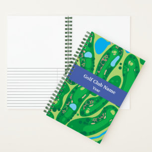 League-Mitglieder Personalisiert Golf Game Noteboo Notizbuch