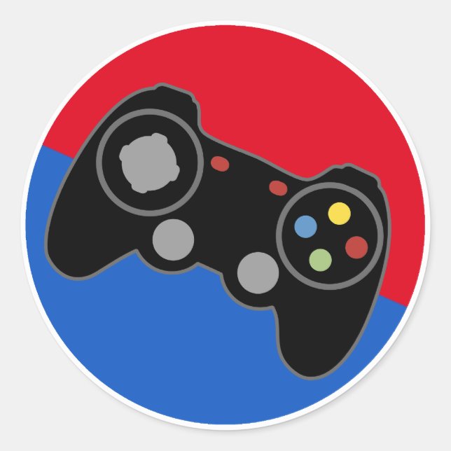 League Pro Gamer Runder Aufkleber (Vorderseite)