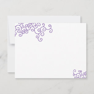 Leah Custom Bat Mitzvah UAWG RSVP Karte