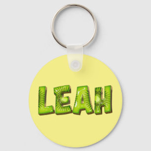 Leah Name Kiwi Design Porte-clés