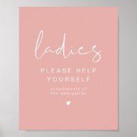 LEAH Vibrant Pastel Pink Damen Badezimmer Toilette