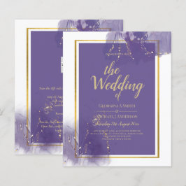 LeahG LILA GOLD Wedding Lavender ALCOHOL INK