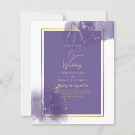 LeahG LILA GOLD Wedding Lavender ALCOHOL INK