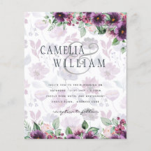 LeahG Pflaume Lila Beere Blumen Hochzeit Herbst Wi