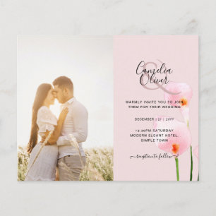 LeahG Pink Calla Lily FOTO Overlay Flyer