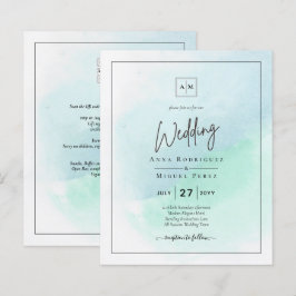 LeahG Sea Glass Türkis Aquamarin Blue Wedding INVI