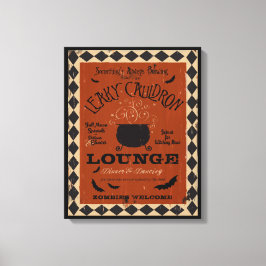Leaky Cauldron Lounge Mason Halloween Art Leinwanddruck