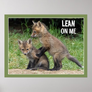 Lean am Text Poster