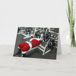 lean & gemein Santa - lustige alberne Weihnachtsfe Feiertagskarte