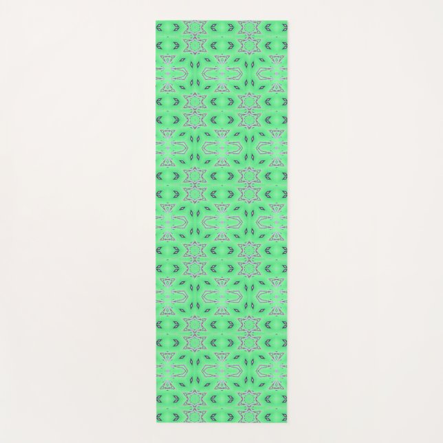 Lean Green Fighting Machine Yogamatte (Vorderseite)