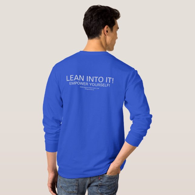 Lean in's! T-Shirt (Schwarz voll)