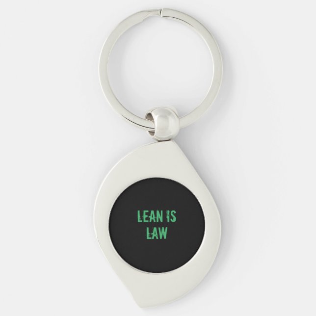 Lean is Law Fitness Personal Trainer Bodybuilding Schlüsselanhänger (Vorderseite)
