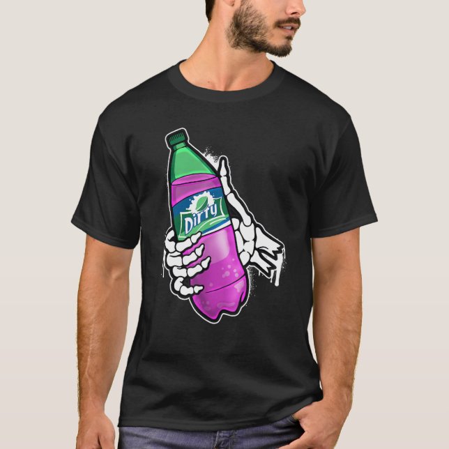Lean Lila getrunken Dirty Double Cup Lean Line Rau T-Shirt (Vorderseite)