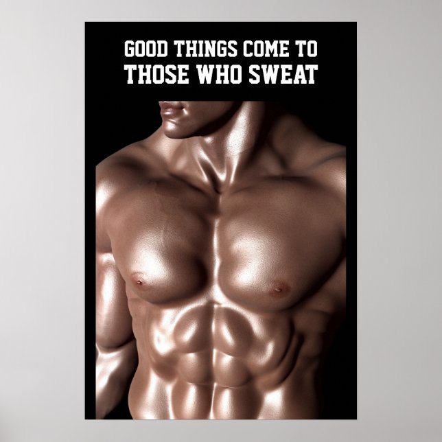 Lean Muscles Workout Motivation Quote Poster (Vorne)