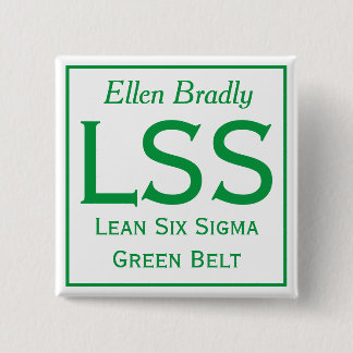Lean Six Sigma Button mit Ihrem Namen