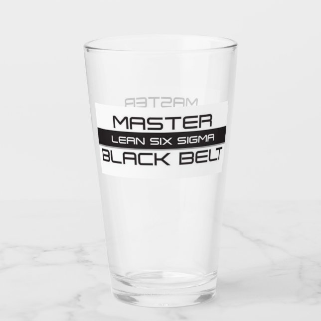 Lean Six Sigma Master Black Belt Glas (Vorderseite)