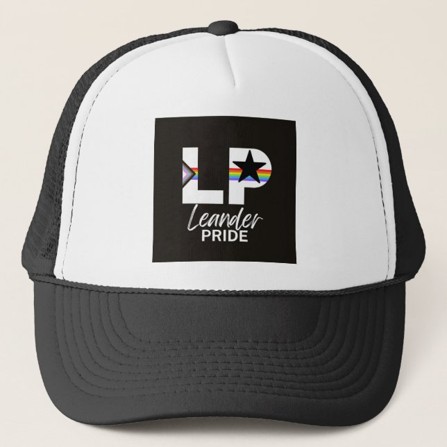 Leander PRIDE Merch! Truckerkappe (Vorderseite)