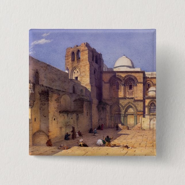 Leander Russ Die Kirche des Heiligen Grabes Button (Vorderseite)