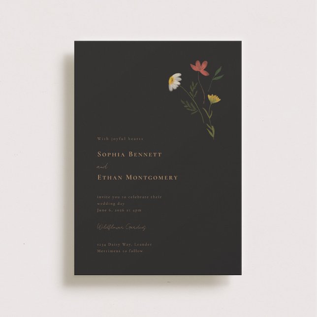 Leander Wildblume Wedding Einladung (Von Creator hochgeladen)
