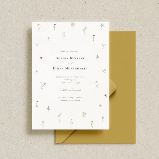 Leander Wildblume Wedding Einladung (Von Creator hochgeladen)
