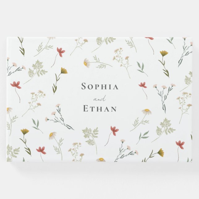 Leander Wildblume Wedding Gästebuch (Vorderseite)