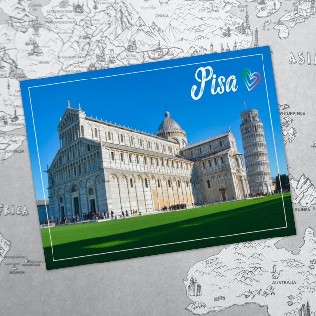 Leaning Tower of Pisa europe travel photography Postkarte (Von Creator hochgeladen)