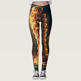 Leaning Tower of Yummy! Leggings