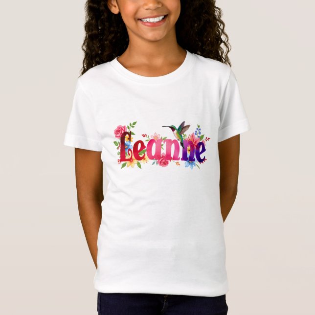 Leanne - Personalised Shirt  - For Kids (Vorderseite)