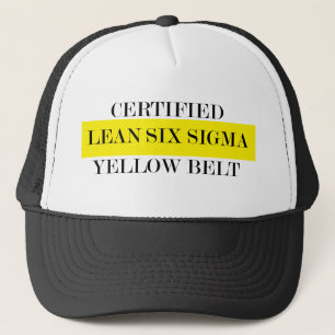 Leans Six Sigma Yellow Belt Hat Truckerkappe